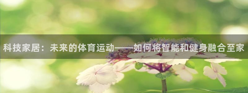 风速体育nba直播：科技家居：未来的体育运动——如何将智能和健身融合至家